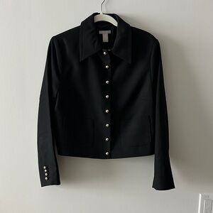 H&M Black Blazer with Gold Accents